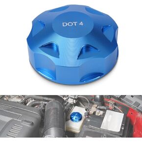 Bevinsee Brake Fluid Cap Compatible with Audi A4 A3 A5 TT Q3 Q5 RS5 Compatible with VW Golf Jetta Polo Tiguan Aluminum 5Q0611349B Black
