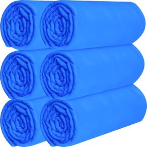 6 Pack Shammy Cloth for Car Drying 26"x17"Absorbent Car Drying Towel Reusable Car Wash Towel Chamois Cloth for Car, Dust Remove, No Scratch/Spot Streak, Blue