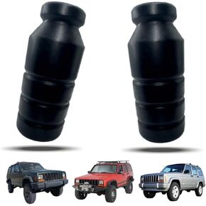 5"XJ Front Bump Stops XJ Polyurethane Extended Bump Stops Compatible with Cherokee XJ 1997-2001 2WD/4WD with Lift (Pack of 2) Black