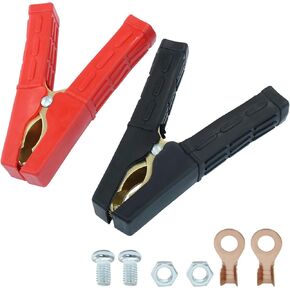Litoexpe 2 Pack Clamps Hight Duty Crocodile ، 500A COPPER PUNTY PUTTION CLIPS CLIPS POWERT POWERCED CABLE COBLE