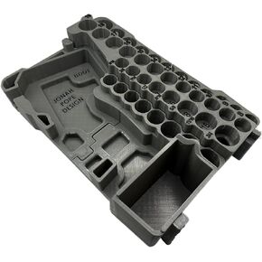 Jonah Pope Design 3D Insert Printed For M12 Stubby 3/8 "" Impact and Packout Organizer (Fits Boot) (Insert Only) (Black)