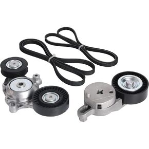 Belt Tensioner Pulley Assembly Set For Toyota Camry 2.5L Serpentine Drive 2010 2011,Belt Tensioner 1662036030,16601-0V010,Belt 4PK1240,3PK1200