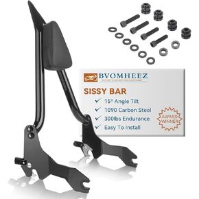 26 "Sissy Bar ، مسند لركاب الركاب ، قابل للفصل مع طقم الالتحام لصالح Harley Davidson Rider Sport Glide FXLR FXLRS FXLRST FXRST FLSB 2018-2024 Softail Black