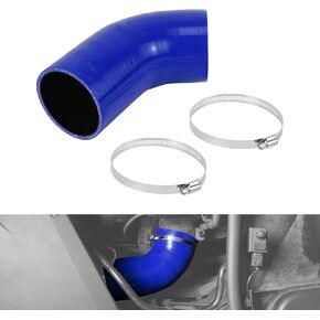 Bevinsee Silicone Intake Boot Compatible with 3 Series E90/E91/E92/E93 323i/325i/328i/330i, Intake Hose Tube Compatible with 1 Series E82/E88 125i/128i, N52 Engine, Replacement for 13717536004, Blue