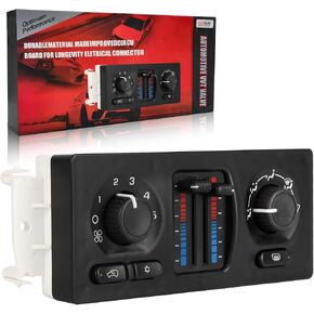 599-210XD A/C Heater Climate Control Module Panel Switch Compatible with 02-07 Silverado Suburban Tahoe Trailblazer Avalanche Sierra Yukon Envoy Cadil Escalade Isuzu Buick Bravada OE 10370033