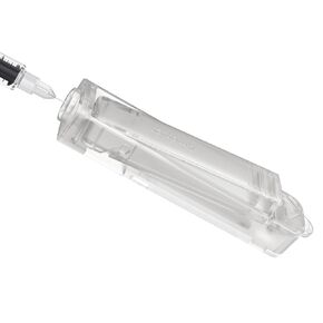 Sharps Container, Needles Clip for Syringes with Needle Sharps Containers for Home and Travel Use (Transparent)