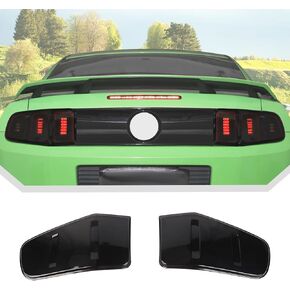 JeCar Smoked Tail Light Cover Guard Trim for 2010-2012 Ford Mustang