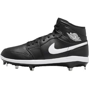 Jordan 1 Retro Metal Men's Baseball Cleats (AV5355-011, Black/White/White) Size 8