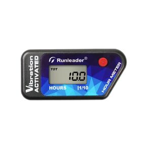Runleader Accelerate Vibration Hour Meter,Maintenance Reminder for Lawn Mower Generator Compressor Motorcycle Snowmobile Chainsaw etc.