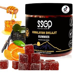 SSGP Himalayan Shilajit Gummies ، حمض الفولفيك والعناصر النزرة ، لا السكريات المضافة ، المحلاة بواسطة عسل Manuka ، صيغة نظيفة ، من أجل الطاقة والصحة ، 30 Gummies