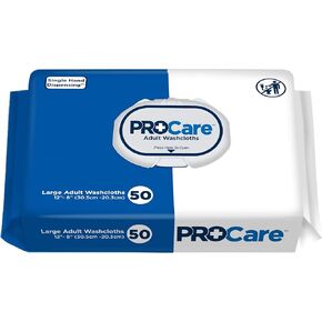 Premoistened Adult Washcloths - 8" x 12" - soft pack refills
