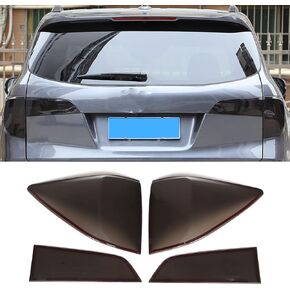 Tail Light Lamp Cover Compatible with Honda Pilot 2015-2022 Smoked Black Tail Light Frame Protection Cover Trim Decoration Accessories