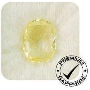 Women's 5.25 Ratti / 4.55 Carat Natural Certified Aa++ Quality Yellow Sapphire Pukhraj Loose Gemstone