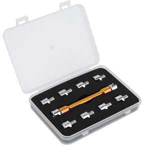 دراجة نارية Aramox Spoke ، دراجة نارية تحدثت مجموعة CNC Spanner 5.0‑6.8 الطول 93 مم/3.7 بوصة لمعظم الدراجات النارية (B (ذهبية))