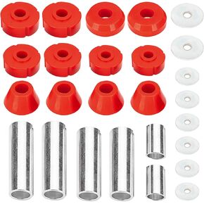 7-101 Body Mount kit Compatible with 1967-1972 Chevy C10 Chevrolet Body Mount Bushings-Red