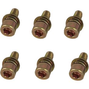 6 PCS Muffler/Exhaust Bolts for 2 Stroke 80cc 100cc Gas Motorized Bicycle