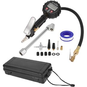 1 Set Universal Tire Pressure Gauge 250 PSI 2.76" Digital Pressure Gauge without Battery Tyre Air PSI Meter for Motorcycle SUV Truck