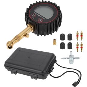 1Set Tire Pressure Gauge 200PSI 2.76 Inch Digital Pressure Gauge Tyre Air PSI Meter for Motorcycle SUV Truck