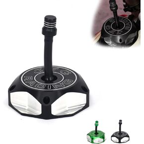 JFG RACING Billet Gas Fuel Tank Cap Cover for KX85 KX100 14-23/KX250 05-08 19-23/KLX110L 10-20/KX250F KX450F 06-18/KX450 19-23/KLX450R 08-15 18-19/KFX450R 08-23-Green