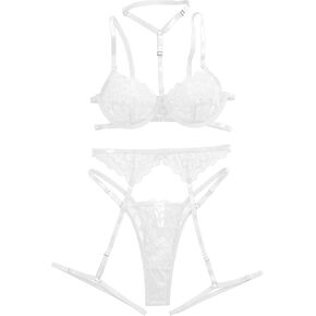 مجموعات الملابس الداخلية للنساء مثير القلاح الزهور الدانتيل underwire دفع حمالة صدرية حزام الغريبة واللباس الداخلي 3 قطعة