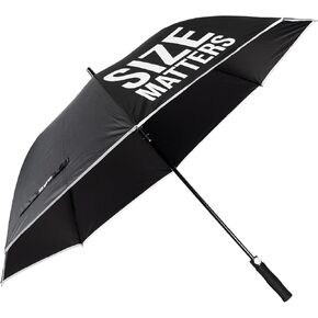 Fisura XXL Large Umbrella 'Size Matters'. Black and White. Automatic Open. Windproof and Durable. 53.1 Inches Diameter