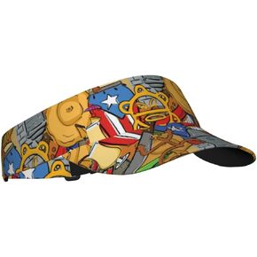 Stylish Visor Cap, Adjustable Lightweight Sun Hat for Men Women Teens - Sports, Beach, Golf, Tennis