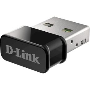 دي-لينك محول واي فاي USB ثنائي النطاق AC1300 لاسلكي للإنترنت للكمبيوتر المكتبي واللاب توب والالعاب MU-MIMO ويندوز ماك لينكس مدعوم (DWA-181-US)