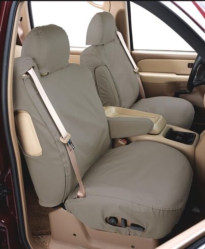 Covercraft SeatSaver Third Row Custom Fit Seat Cover for Select Nissan Armada Models - Polycotton (Misty Grey) in Saudi Arabia