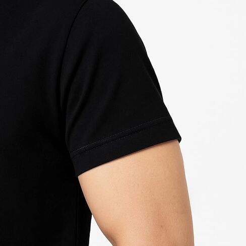 Men’s Solid T-Shirt – Slim Fit Crewneck, Muscle Fit Cotton Blend Tee, Casual Short Sleeve Undershirt for Everyday Use in Saudi Arabia