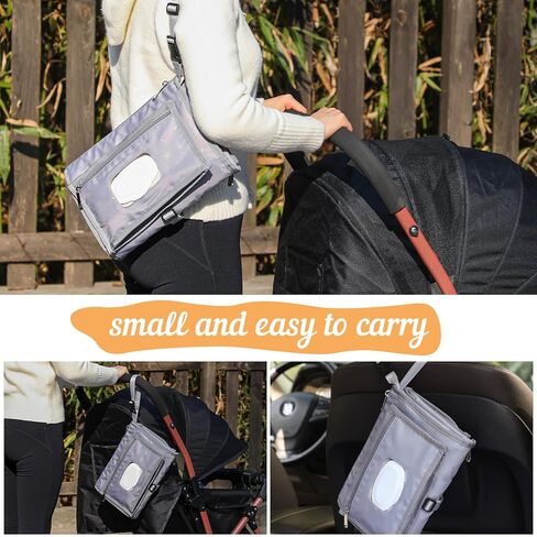 Portable Baby Diaper Changing Pad Smart Organized Diaper Change Travel Bag with Wipe Dispenser and Waste Bag Dispenser. Infant Gift in Saudi Arabia