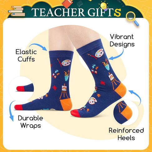 Zmart Funny Crazy Socks for Women Men, Music Teacher Gifts, Gifts for Writers Authors Teachers, Book Reader Socks in Kuwait