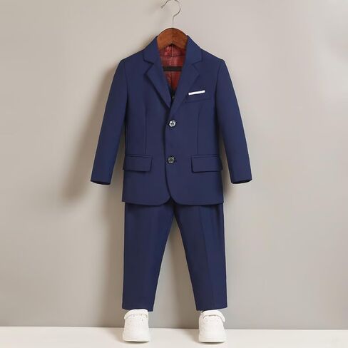 Boys Suit Formal Suits for Boys Slim Fit Tuxedo Suits Set Boy Dress Clothes Toddler Wedding Outfit in Saudi Arabia