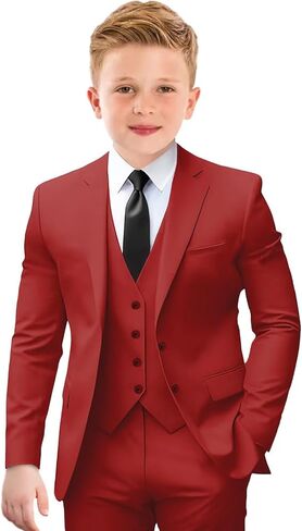 Boys Suit Formal Suits for Boys Slim Fit Tuxedo Suits Set Boy Dress Clothes Toddler Wedding Outfit in Saudi Arabia