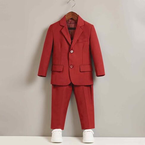Boys Suit Formal Suits for Boys Slim Fit Tuxedo Suits Set Boy Dress Clothes Toddler Wedding Outfit in Saudi Arabia