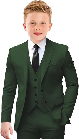Boys Suit Formal Suits for Boys Slim Fit Tuxedo Suits Set Boy Dress Clothes Toddler Wedding Outfit in Saudi Arabia