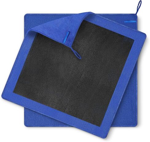 تمت ترقيتها كبيرة 16 بوصة من منشفة الطين بالتفصيل منشفة بار الطين الدقيقة من الألياف الدقيقة للسيارة للتفصيل لتفاصيل الطلاء الخالية من الخدش (الأزرق 2pcs) in Kuwait