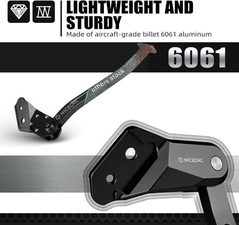 Kickstand الأسود متوافق مع Honda CRF250R/CRF450R 2013-2018 حامل جانبي الألومنيوم متوافق مع Honda CRF450RWE 2019-2020 راجع التناسب in Kuwait