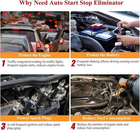 Auto Start STOP الإيقاف التوافق مع إكسسوارات Honda CR-V 2025 2024 2023 ، سهلة التثبيت التلقائي نظام حذف/تعطيل/إلغاء كابل CRV in Kuwait