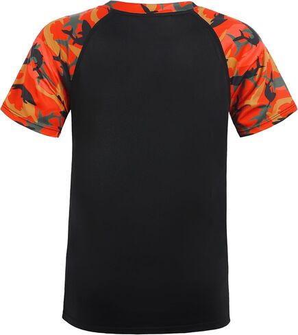 Roadbox Boy's UPF 50+ Rash Guard Swim Shirt, Short Sleeve Water Surf Fishing Sun Shirts, Kids Youth UV Protection Rashguard in Kuwait