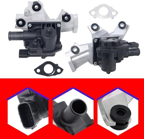 SMMS Set of 2 Secondary Air Injection Check Valves with Gasket, for Toyota, for Lexus GX460, for Sequoia, for Tundra, 2010-2013 V8 4.6L, Right Passenger Side Replaces OE: 911624 + 911607 in Saudi Arabia