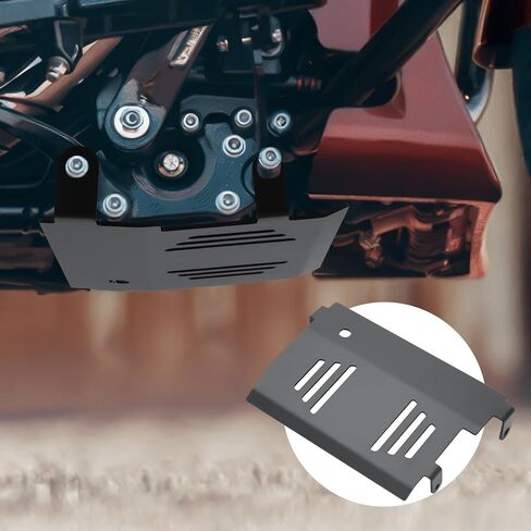 Motorcycle Skid Plate for Harley Touring, Lower Engine Chassis Guard Protection Compatible with CVO Road Glide, Street Glide, 2024-Up, Black in Saudi Arabia