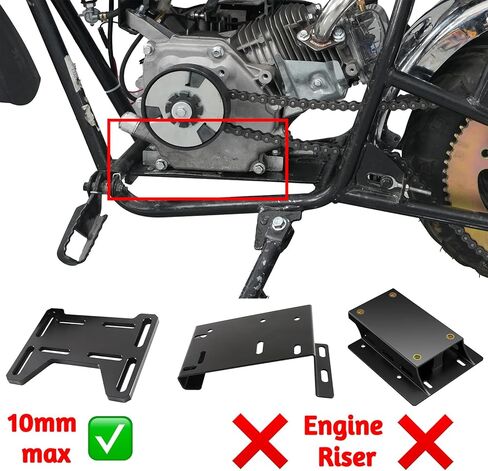 JMCHstore Central Trumpet Pipe for Predator 212 w/Monster Mega Moto MMB80 MMB105, Coleman RB100, Motovox MBX10 Baja DB30 97cc, For Orxyearth Dirt Kids Mini Bike (No Riser needed) in Kuwait