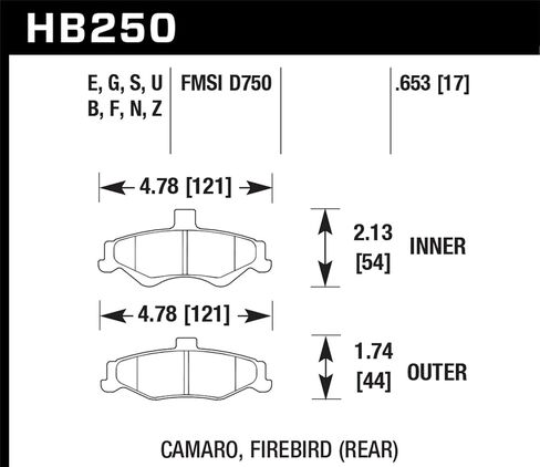 HB250Z.653 Performance Ceramic Street Brake Pads in Kuwait