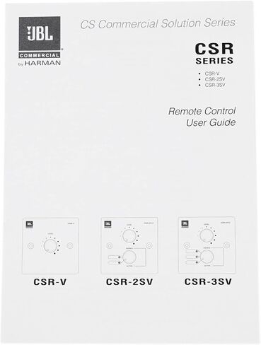 JBL Professional CSR-V-WHT Wall Controller with Volume Control for use with CSM-21, CSM-32, All CSMA, White in Saudi Arabia