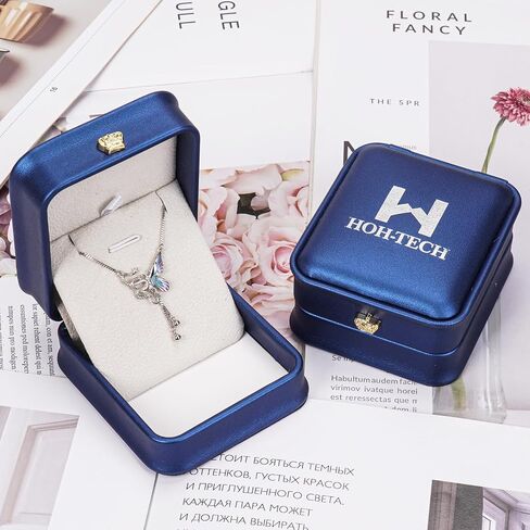 HOH-Tech Butterfly Snake Necklaces for Women 925 Sterling Silver Butterfly Pendant Snake Jewelry Colour Enamel Pendant Chrismas Valentine's Wedding Birthday Anniversary Mothers Wife Daughter Gifts in Saudi Arabia