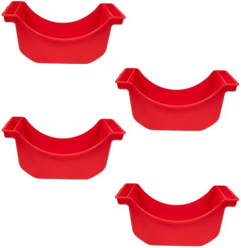Mytee Products (4 Pack Oil Drain Pans for Trucks & Trailers Wheel Hubs 2280 ml Capacity - 13-5/8"x7-5/16"x6.5" - Portable Oil Drip Pan for Wheel - Ideal for Semi Truck, Trailers & Vehicles in Saudi Arabia