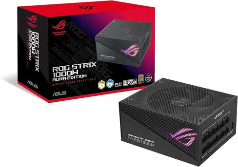 ASUS ROG Strix 850W White Edition PSU, Power Supply (ROG heatsinks, Axial-tech Fan Design, Dual Ball Fan Bearings, 0dB Technology, 80 Plus Gold Certification, Fully Modular Cables, 10-Year Warranty) in Saudi Arabia