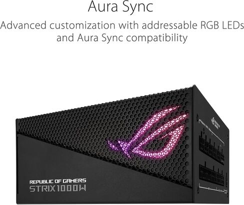 ASUS ROG Strix 850W White Edition PSU, Power Supply (ROG heatsinks, Axial-tech Fan Design, Dual Ball Fan Bearings, 0dB Technology, 80 Plus Gold Certification, Fully Modular Cables, 10-Year Warranty) in Saudi Arabia