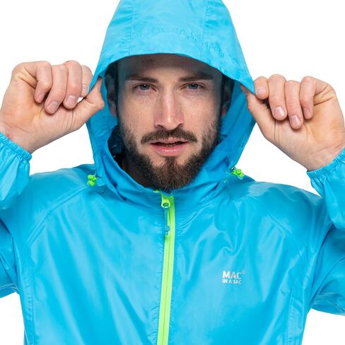 Mac in a Sac Men's Packable Rain Jacket - Origin - Lightweight Waterproof and Breathable Raincoat with Hood in Saudi Arabia