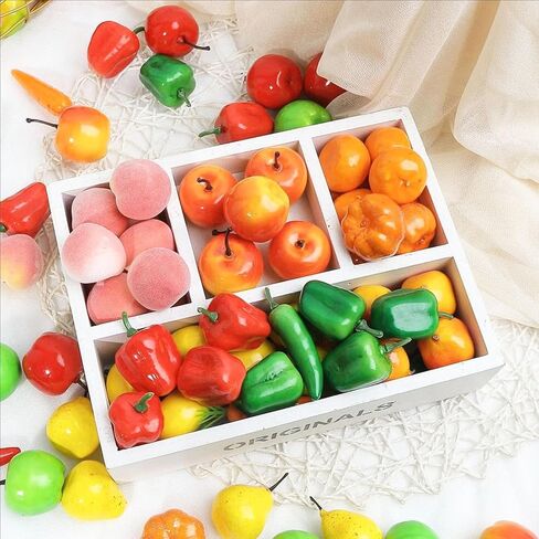 20Pcs Fake Artificial Vegetable Small Lifelike Artificial Faux Green Bell Pepper Party Decor Ornament, Simulation Display Foam Realistic Model for Home Kitchen Themed Tabletop Decor Photography Props in Saudi Arabia